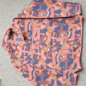 Like new Patagonia Snap-T Synchilla fleece in Canyon Block Sisu Brown, S